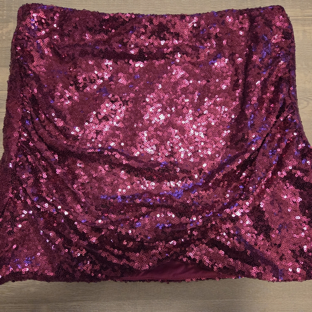 Sincerely Jules Fuchsia Sequin Mini Skirt